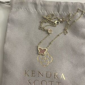 gold kendra scott butterfly necklace